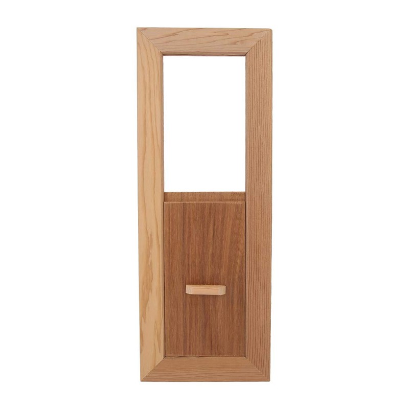 Solid Cedar Sauna Vent Panel Air Wooden Adjustable Room Ventilation