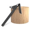 KETIPED Aluminum Imperial Circle Center Positioning, 45/90 Degree Positioning Ruler,