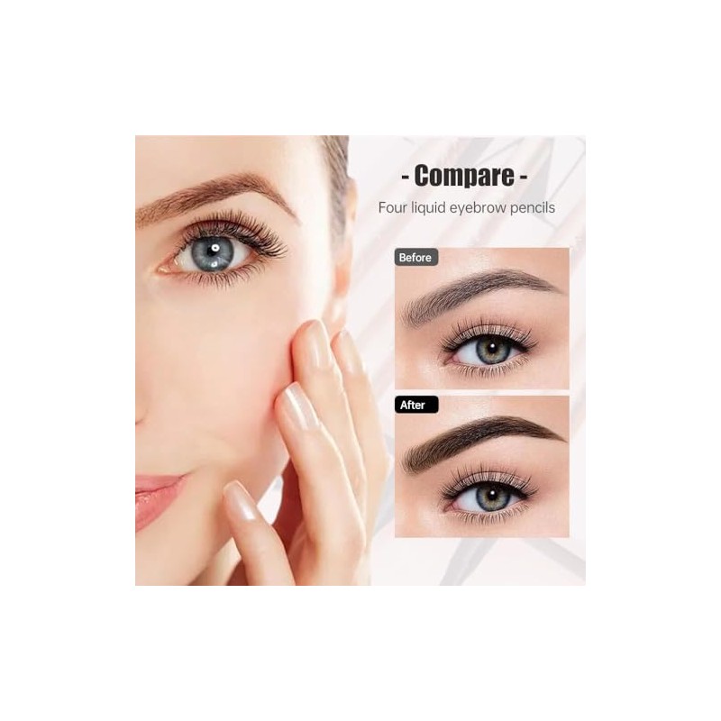 Lápiz de Cejas Resistente al Agua, Cejas Mágico de Larga