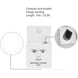Quick Draw Brow, Kit de Cuerdas de Mapeo de Cejas Premium para Microblading, 15 Metros por Caja Aplicable para Todos los Diseñadores, Logre Cejas Simétricas en 3D, Fácil de Limpiar