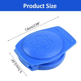 AEIOPRS 2 Pcs Windshield Washer Fluid Reservoir Cap for 3Q0955455 Wiper Fluid Tank Cap Windshield Wiper Accessory