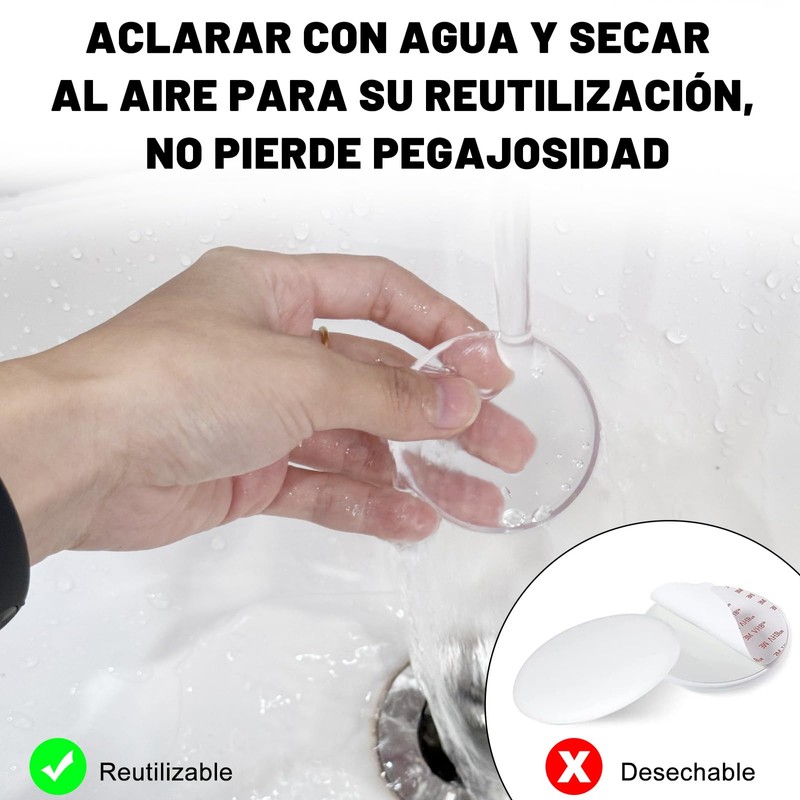 SYCYKA Tope de Puerta, Juego de 16 Protector de Pared
