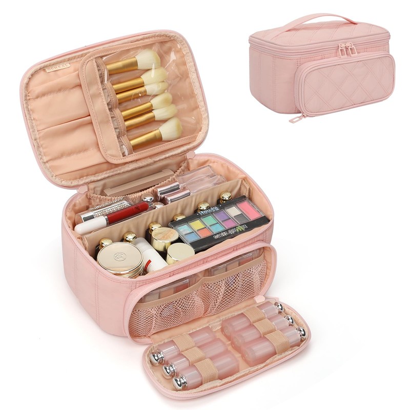 OCHEAL Makeup Bag, Multifunctional Make Up Bags Large Compact Makeup