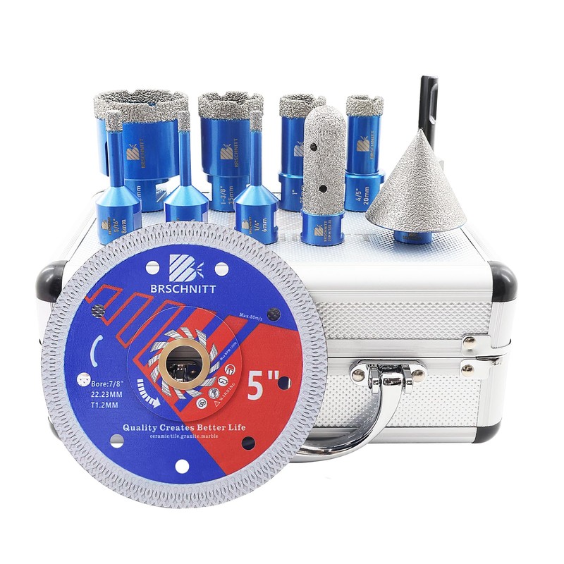 BRSCHNITT Diamond Core Drill Bit Set - Tile Hole Saw