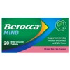 Berocca Mind Mixed Berries Effervescent Tablets, Vitamin B & C,