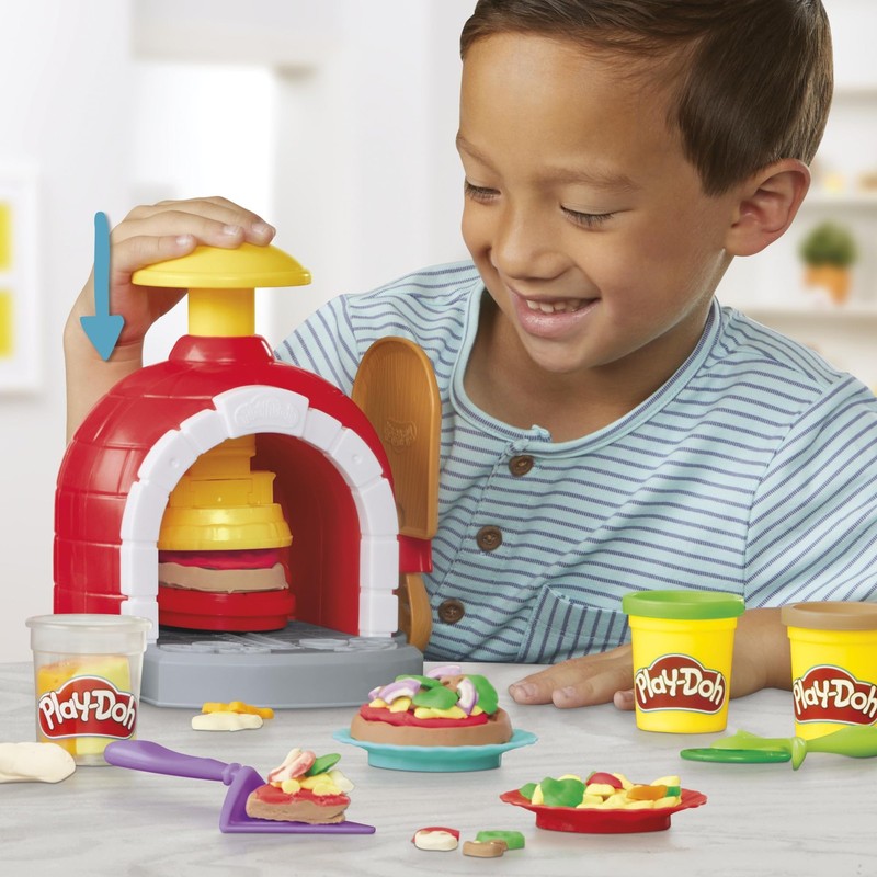 Play-Doh Play Doh Pizza Oven Set 8 Tools 25 Toppings