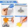 LadyRosian Paintless Dent Repair Tool 8pcs Alloy Glue Puller Tabs