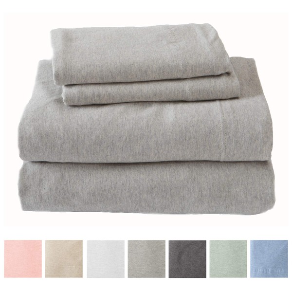 Jersey Knit Sheets. All Season, Soft, Cozy XL Twin Jersey