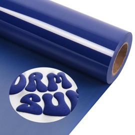 TORC Blue Puff 3D HTV Transferencia de calor de vinilo, 12 pulgadas x 10 pies termoadhesiva para camisetas, ropa de equipo, fácil corte y malezas, compatible con Cricut/Silhouette | Resistente a las