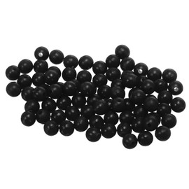 YELARXI Fishing Beads Holographic Soft Plastic Fish Rigs 6 mm (500 Pack, Black)