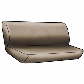 Coverking Custom Fit Rear Solid Bench Seat Cover for Select Hyundai Genesis Coupe Models - Spacermesh 2-Tone (Gray with Black Sides)