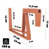 KADAX Plastic Balcony Box Holder, Flower Box Holder, No Drilling,