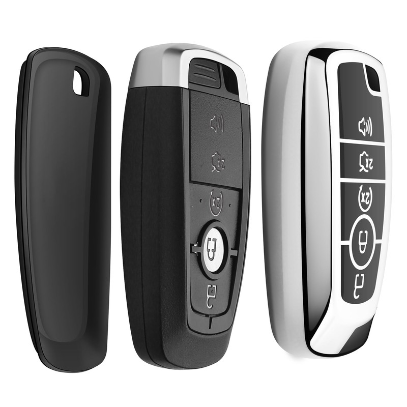 Sindeda Funda para llavero Ford con llavero de TPU suave