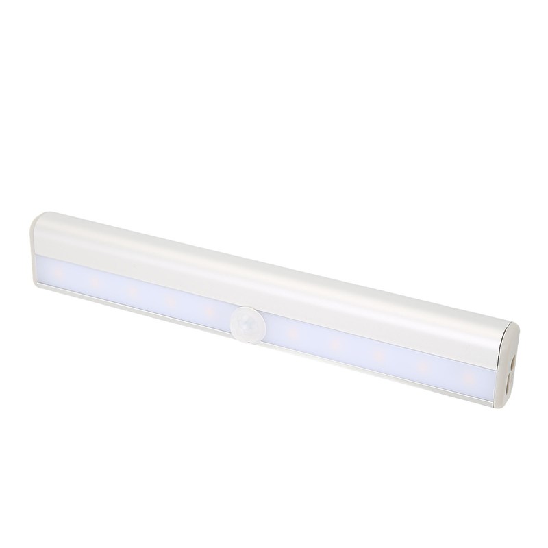 Motion Sensor Light Warm Light 10 LEDs Rechargeable Induction Night