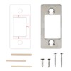 Deadbolt Strike Plate Door Backplate, Large Hole and Narrow Edge