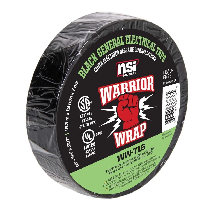 WarriorWrap General 3/4 in. x 60 ft. 7 mil Vinyl