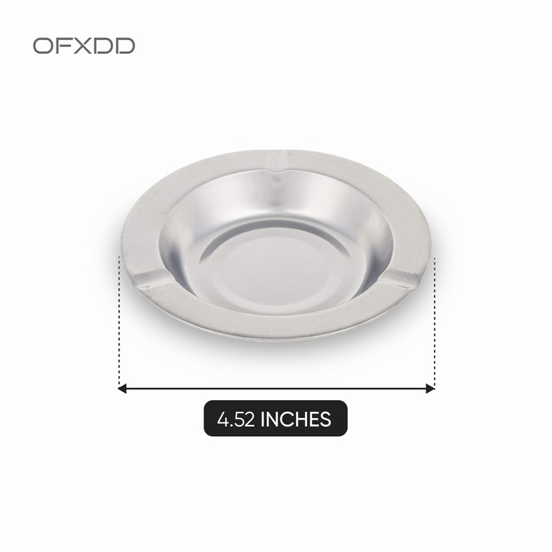 Stainless Steel Ashtray - Pack of 12 - Outdoors Cigar