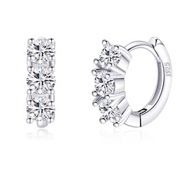 S925 Sterling Silver Dangle Hoop Earrings Saturn Planet Earrings for Women Girls Children Jewellery Huggie Earrings CZ Love Heart, Sterling Silver, Cubic Zirconia