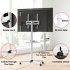 AOKCOS Rolling TV Stand - Mobile TV Stand on Wheels