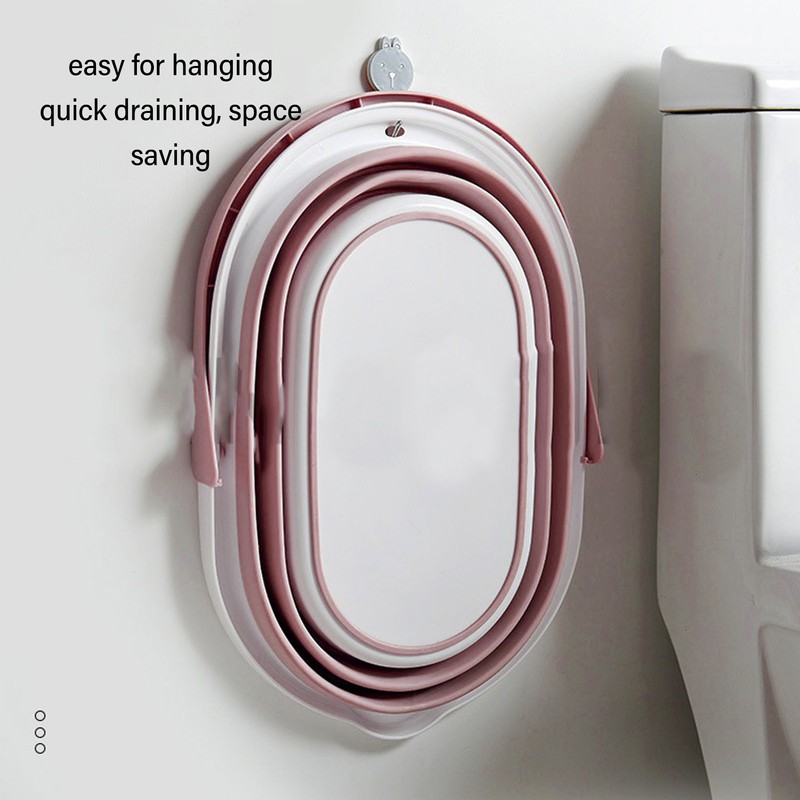 Collapsible Mop Bucket Sturdy PP Large Capacity Portable Handle Multifunction