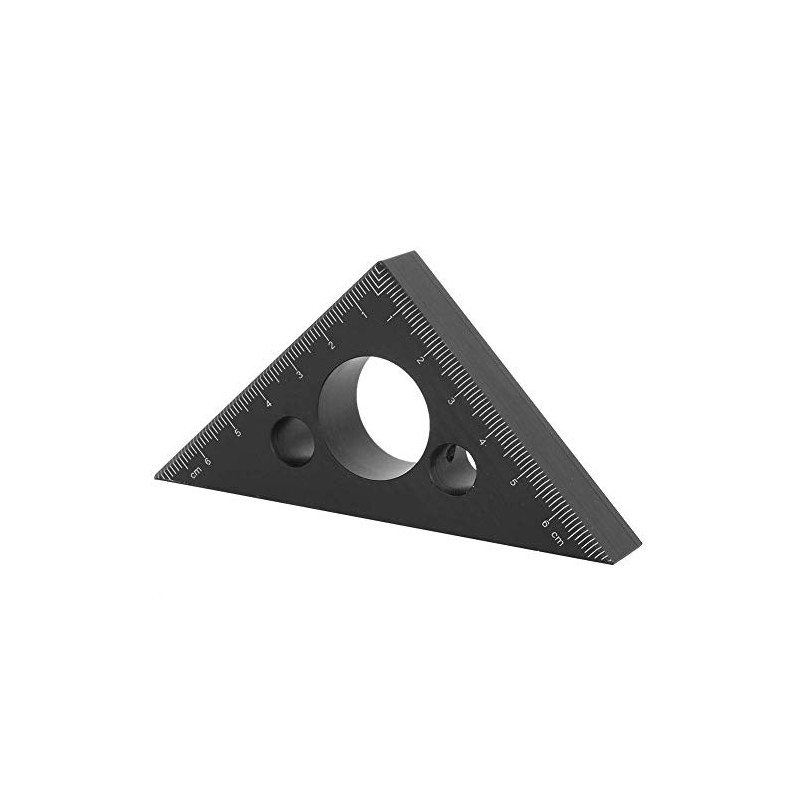 Ruler Thickened 45 Degree Aluminium Alloy Triangle Angle Ruler Woodworking