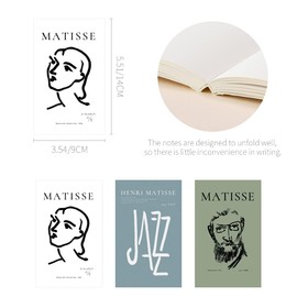 Monolike Henri Martisse Paperback Note Part.3 3p SET_Art design note, Mini note, Blank note, Notebook, 192 Pages, 4.13x6.69