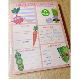 Clementine Paper Inc Food Goal Tracking Chunky Desk Pad Planner To Do Notepad