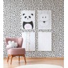 HAOKHOME Black Peel and Stick Wallpaper Modern Dots Wall Paper