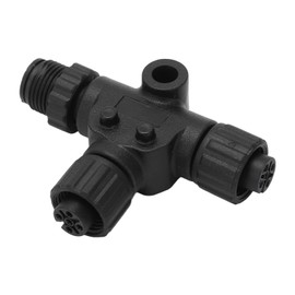 VOBOR T Connector for NMEA 2000, 3Hose Pipe Connector T-Piece Splitter Connector, M12 Thread IP67 Waterproof for Garmin Networks