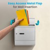 SereneLife Modern Large Capacity Mailbox | Lockable Wall Mount Mail