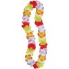 Unique Fabric Flower Lei, 42", Multicolor
