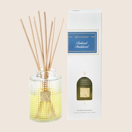Sunkissed Sandalwood Aromatique Reed Diffuser Gift Set Glass Vessel, Clear