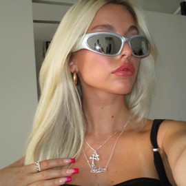 BERISO Cross Necklace 14K Gold/Silver Plated Double Cross Pendant Necklace Dainty Diamond Cross Charm Link Chain Choker Delicate Faith Jewelry Religious Gifts for Women Teen Girls Men Boys, Double