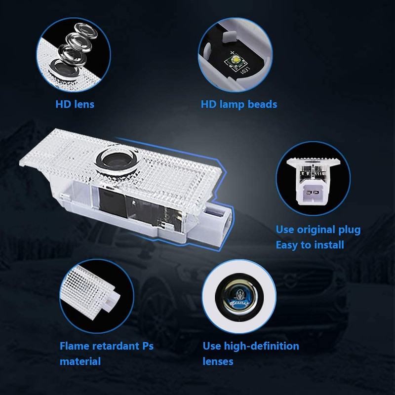 2Pcs Car Door Light LED Welcome Light Projector Door Shadow