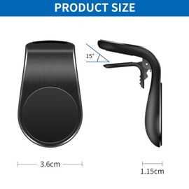 Landrain Set of 2 Car Holder for Ooono 2, L-shaped Car Holder for Car Air Vent