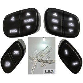 360 LED HIGH PERFORMANCE LED's DiY White Led Upgrade Kit - GM Steering Wheel Switches Controls