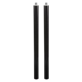 Carbon Fiber Extension Pole for Prism Pole - 1' Telescopic Pole Extender with 5/8x11 Male & Female Threads, Ultra-Lightweight 1" OD Pole Extension for Lasers Level, GPS, RTK Surveying(2PCS)