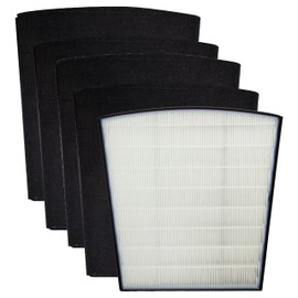 Filter-Monster - H-HF800-VP Replacement HEPA/Pre-Filter Value Pack for Hunter HP800 Air Purifier Series - 4 Pre-Filters and 1 True HEPA Filter