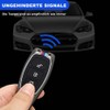 Car Key Case for Ford, 3 buttons black