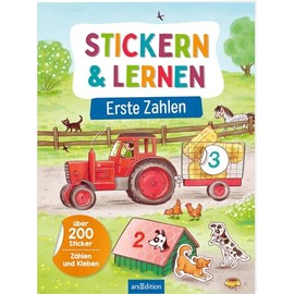Stickern & Lernen – Erste Zahlen: Über 200 Sticker – Zählen und Kleben | Pädagogisch wertvoller Stickerspaß ab 5 Jahren