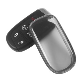 Funda transparente para llave de coche, compatible con Jeep Cherokee Dodge Dodge Chrysler Fiat Accesorios