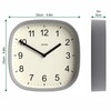 JONES CLOCKS Square Retro Wall Clock Made of High Quality