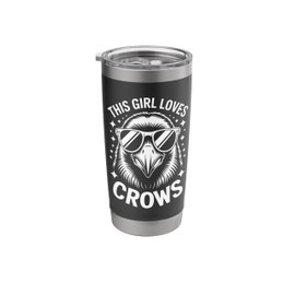 Crows Girl Funny Crow Stainless Steel Insulated Tumbler