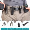 Larrel 8 Pcs Nylon Duty Belt Keepers, Double Snaps Belt