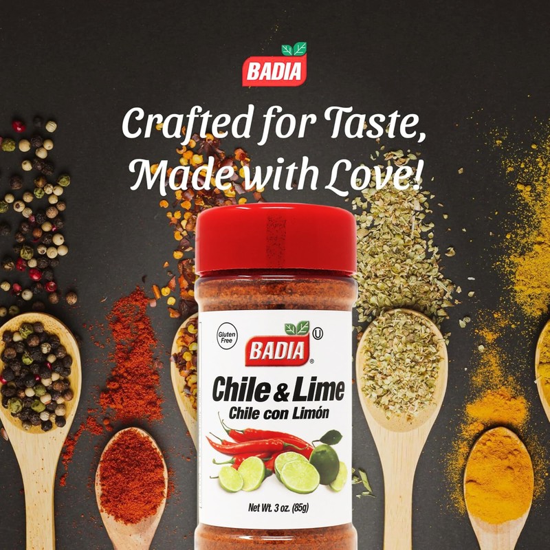 Badia Chile & Lime Seasoning, Chile con Limon, 3 oz