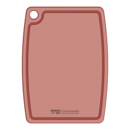 Greenworks Recycled Plastic Chopping Board, 30 x 25 cm, Pink