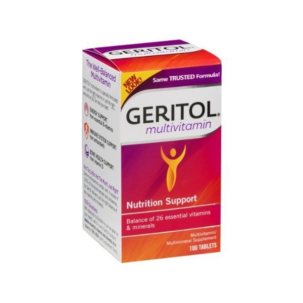 Geritol Multivitamin Nutritional Support - 100 Tablets