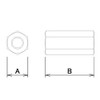 DAIDOHANT 10101762 Uniqlo High Nut (Nominal Diameter) W3/8 x Height