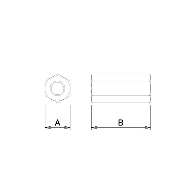 DAIDOHANT 10101762 Uniqlo High Nut (Nominal Diameter) W3/8 x Height