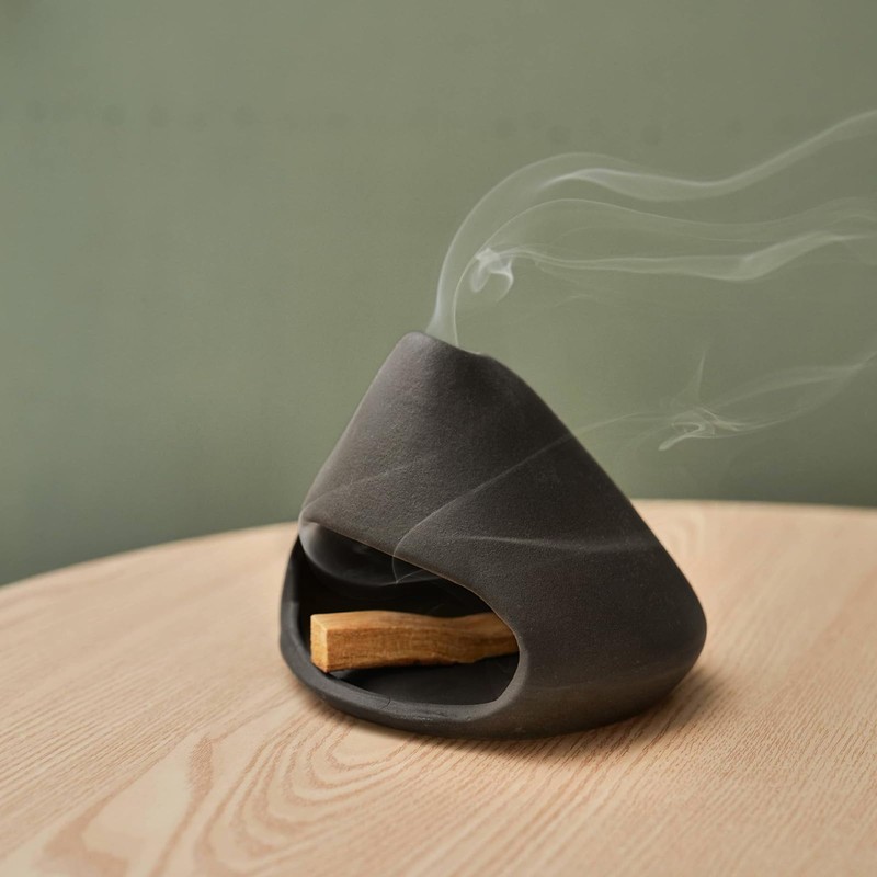 Yawlsow Palo Santo Holder Burner, Charcoal Bakhoor Incense Burner,Smudge Bowl,Sage